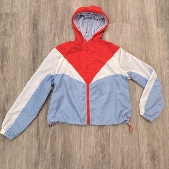 Divided Jackets & Blazers - Lightweight women’s hooded jacket coat with drawstrings around bottom hem.